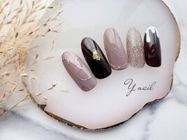 バレンタインハートネイル