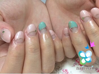 ネイルネイル 南森町店(nailnail)/深爪→スカルプ(After)♪