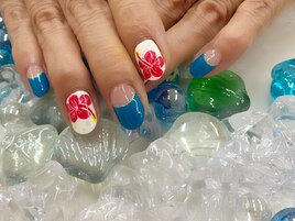 ハイビスカスネイル★お持ち込み