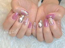 アンガット(angot.)/春色天然石ネイル