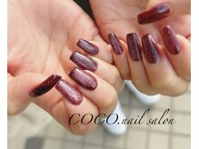 ココ ネイル サロン アンドスクール(COCO.NAIL SALON＆SCHOOL)/長さ出し　マグネットネイル