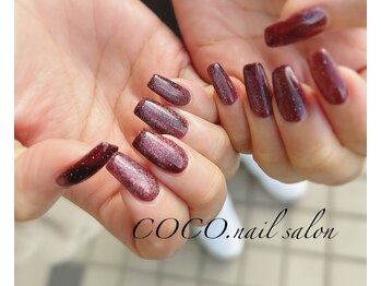 ココ ネイル サロン アンドスクール(COCO.NAIL SALON&SCHOOL)/長さ出し マグネットネイル