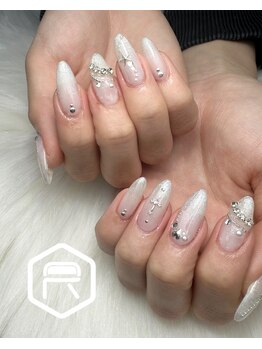レディスペネイル ノウラ 名駅店(Redispe nail NouRa)/ホワイトネイル