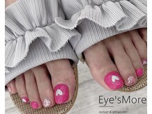 アイズモア 京王八王子店(Eye's More～eyelash＆nail～)/フット×ハートネイル