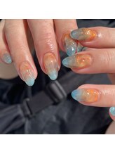 リード ネイル 大府店(LEAD Nail)/オーロラ 夏空ネイル