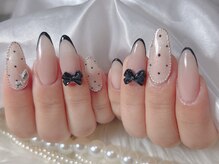 ネイル クロス ラニ 所沢店(Nail×Lani)/人気のドットリボンネイル
