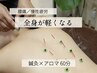 【腰痛/慢性疲労】重い腰,蓄積した疲れに◎全身鍼灸×ストレス緩和アロマ60分