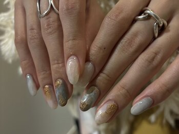 ルウア(LOUA)の写真/伏見◇【90min art free*￥9130】snsで人気のデザイン持ち込みokくすみカラーや凸凹など個性派nailもお任せ