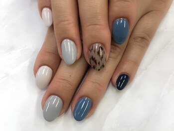 サニーサイド 梅田(Sunny side)/ヒョウ柄ネイル