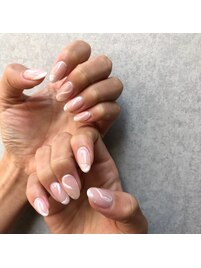 ホワイトニュアンスネイル☆