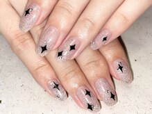 ヘアーアンドネイル ルシア(Hair&Nail Lucia)/ラメグラデーション×アート