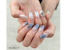 ネイルサロン マルコ(nail salon MARCO)/アシメネイル　¥7.350