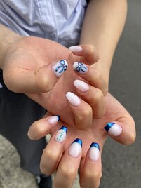 ミラーネイル　ショートスカルプ