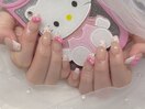 豹柄フレンチネイル ¥8000+追加