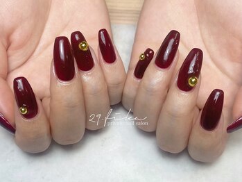 ワンカラー×メタルパーツ