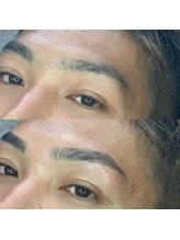 ボスブロウ 藤が丘駅前店(BOSS BROW)/ 【メンズ眉毛】　before　after