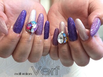 ネイルサロン べルフ(nail salon Verf)/キラキラロングネイル☆