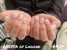 リオッサ オブ ラグーン(RIOSSA of Lagoon)/クリアフレンチ×冬ネイル