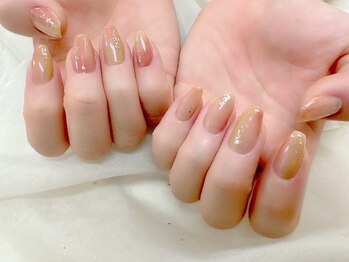 アバネイル 藤が丘(AVA NAIL)/【ニュアンス桃ネイル】