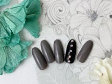 ネイルサロン&スクール ジーナ(GINA)/ブラック×グレー