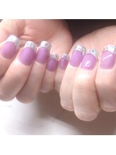 ネイルサロン アテナ(Athena)/カラーベースガラスフレンチ