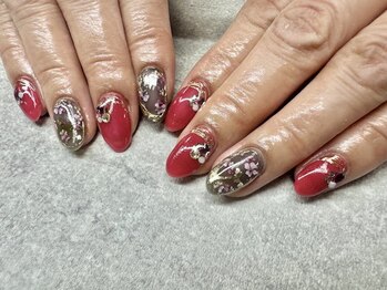 ネイルサロンファストネイルプラス 新宿店(FAST NAIL PLUS)/2024秋ネイル【フラワーネイル】