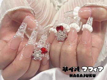 ネイルマフィア 原宿(NAIL MAFIA)/レース/フリル/冬ネイル