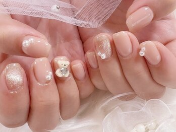 ミイネイル(Me nail)/#ショートネイル#ベージュネイル