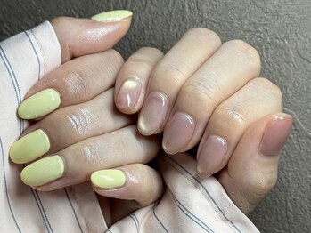 ルナ(LuNa)/アシンメトリーネイル/個性派