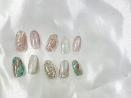 大理石nail☆オフ無￥8480