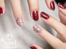 ノエル(Noel)/ボルドーフラッシュネイル