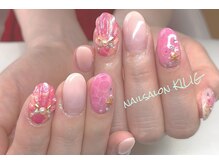 ネイルサロン キリグ(KILIG)/ピンク海ネイル