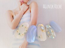 アグニークリッシェ(Agunik Riche)/【押し花ネイル】