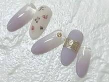 ビューティーネイルサロン クリアーズ(Clears)/パープルとミラーマットコート