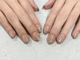 ラメグラデーションネイル