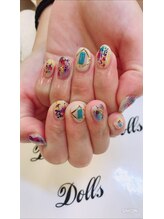 トータルビューティーサロン ドールズ(total beauty salon Dolls)/夏！ホイルデザインネイル