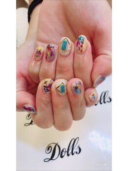 トータルビューティーサロン ドールズ(total beauty salon Dolls)/夏!ホイルデザインネイル