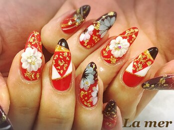 ラメール(La mer)/成人式★和柄ネイル★