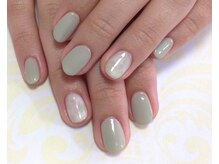 パラジェル登録サロン バランス シンプルネイル&アイラッシュ 新田東店(balance)/シンプルマーブルネイル