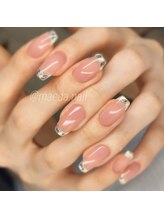 エムネイル ブランチ(Mネイル branch)/〈　ガラスフレンチネイル　〉