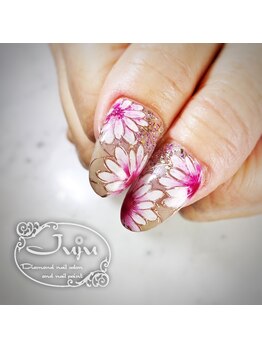 ジュジュ(Juju)/自爪でロングネイル フラワー