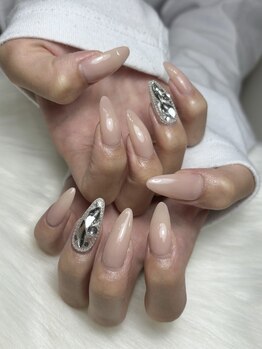 プー(Puu)/ワンカラー×埋めつくしネイル