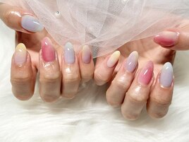 パステルニュアンスネイル