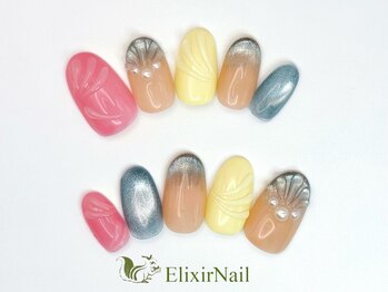 エリクサーネイル 池袋(Elixir Nail)/定額a シンプル/クーポン使用
