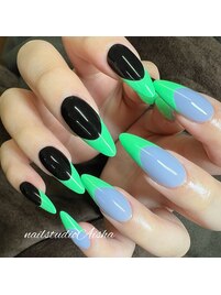 スカルプ&ジェル個性派フレンチ