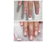 ドルフィネイルの雰囲気（自爪風仕上が好評の自爪育成！）