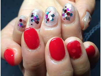 リエル(Riel)/アシメ水滴ネイル☆オーダー