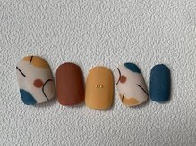 カラ ネイル 中津店(calla nail)/幾何学×マットネイル