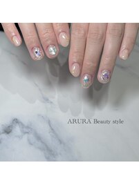 紫陽花ネイル