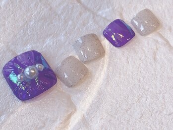 ブレスネイル(brace Nail)/ホロ埋めドレープフット